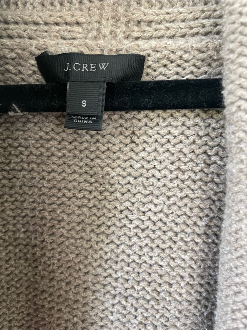 J. Crew Neutral Taupe Knit Cardigan - Picture 2 of 10